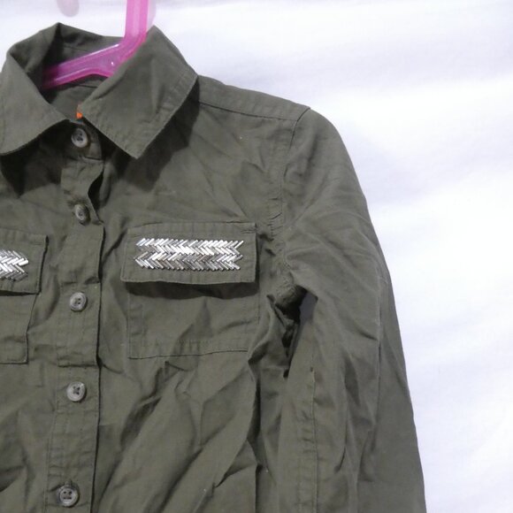 JOE FRESH - Kids | small (6) | Olive Green Button-Up Shirt | NWOT - Picture 5 of 16